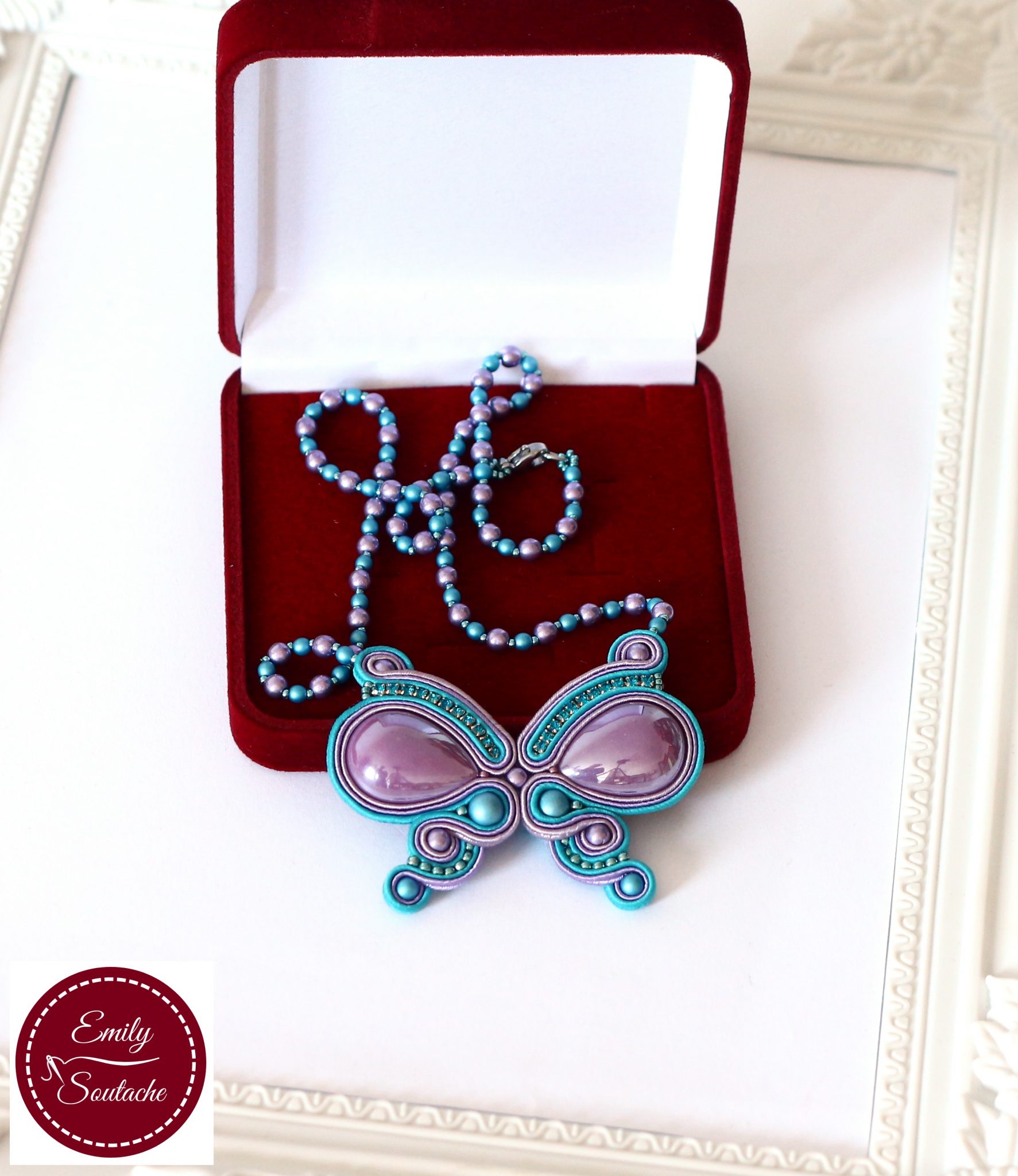 Türkiz-lila pillangó - Image 3